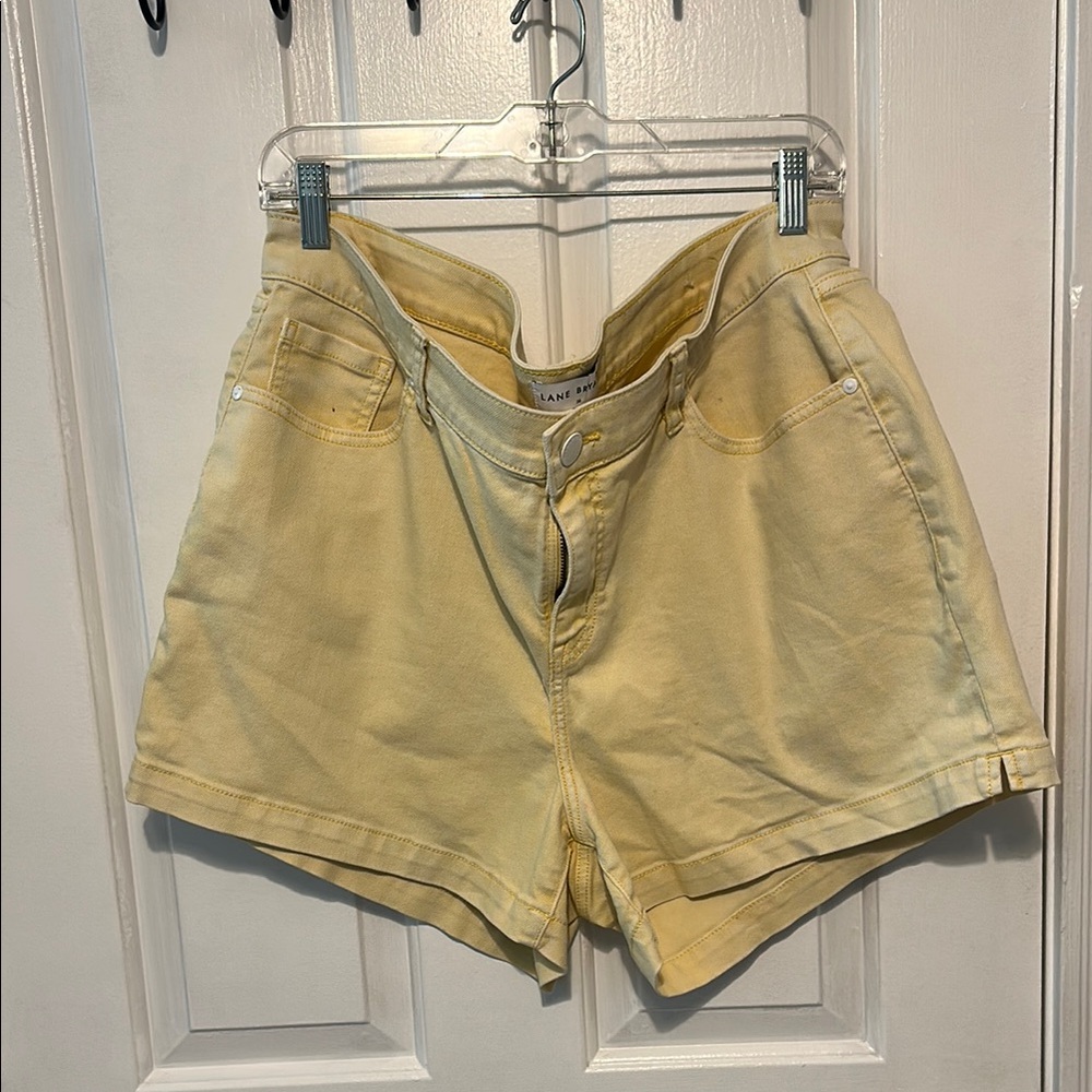 Lane Bryant Butter Yellow Jean Shorts